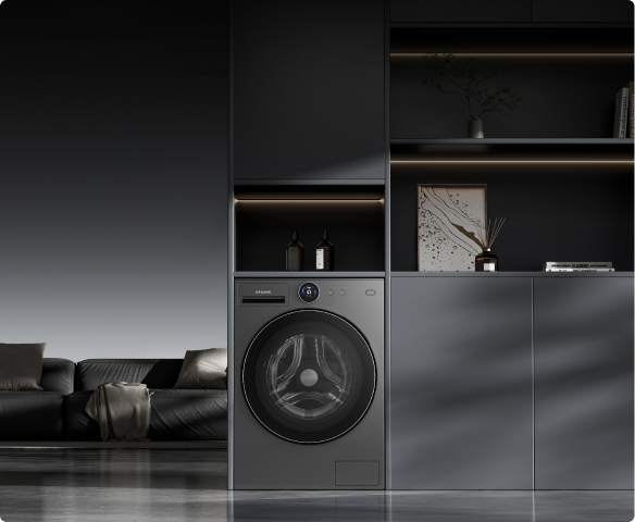 Dreame AI Inverter Washer L9 design compact s'intégrant parfaitement dans un meuble de 700 mm