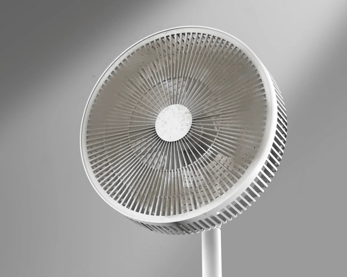 Le design sans pales du Dreame MF10 Ventilateur sans pales réduit considérablement l'accumulation de poussière pour un entretien quotidien nettement simplifié.