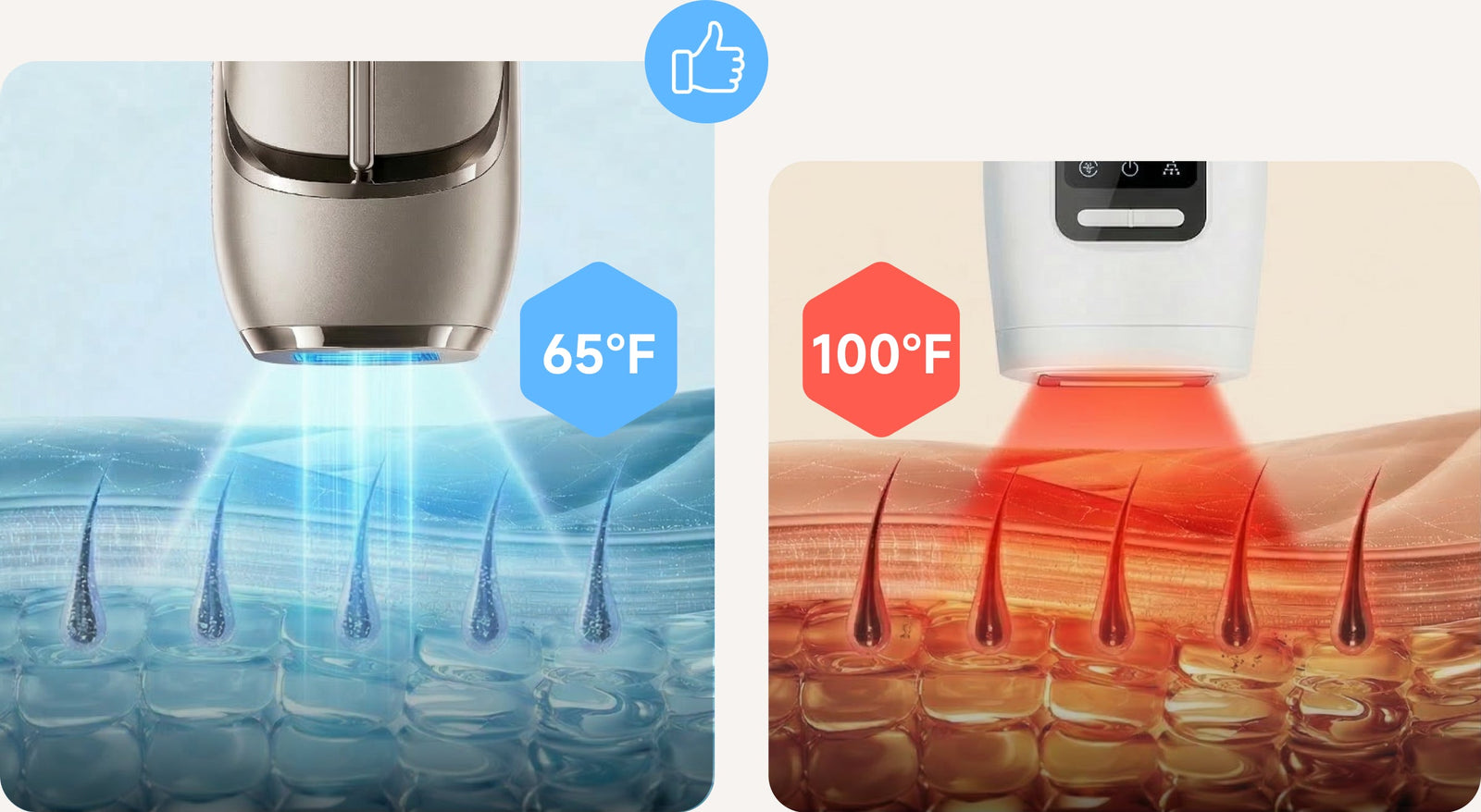 Refroidissement saphir pour appareil d épilation IPL Dreame Nova contre brûlures pour peau sûre