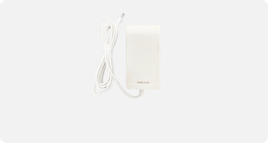 Contenu du coffret 1 adaptateur secteur officiel pour appareil d épilation IPL Dreame Nova