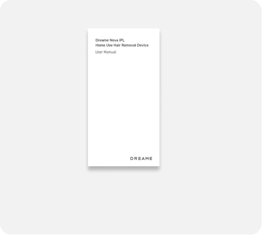Contenu du coffret 1 manuel d utilisation multilingue pour appareil d épilation IPL Dreame Nova