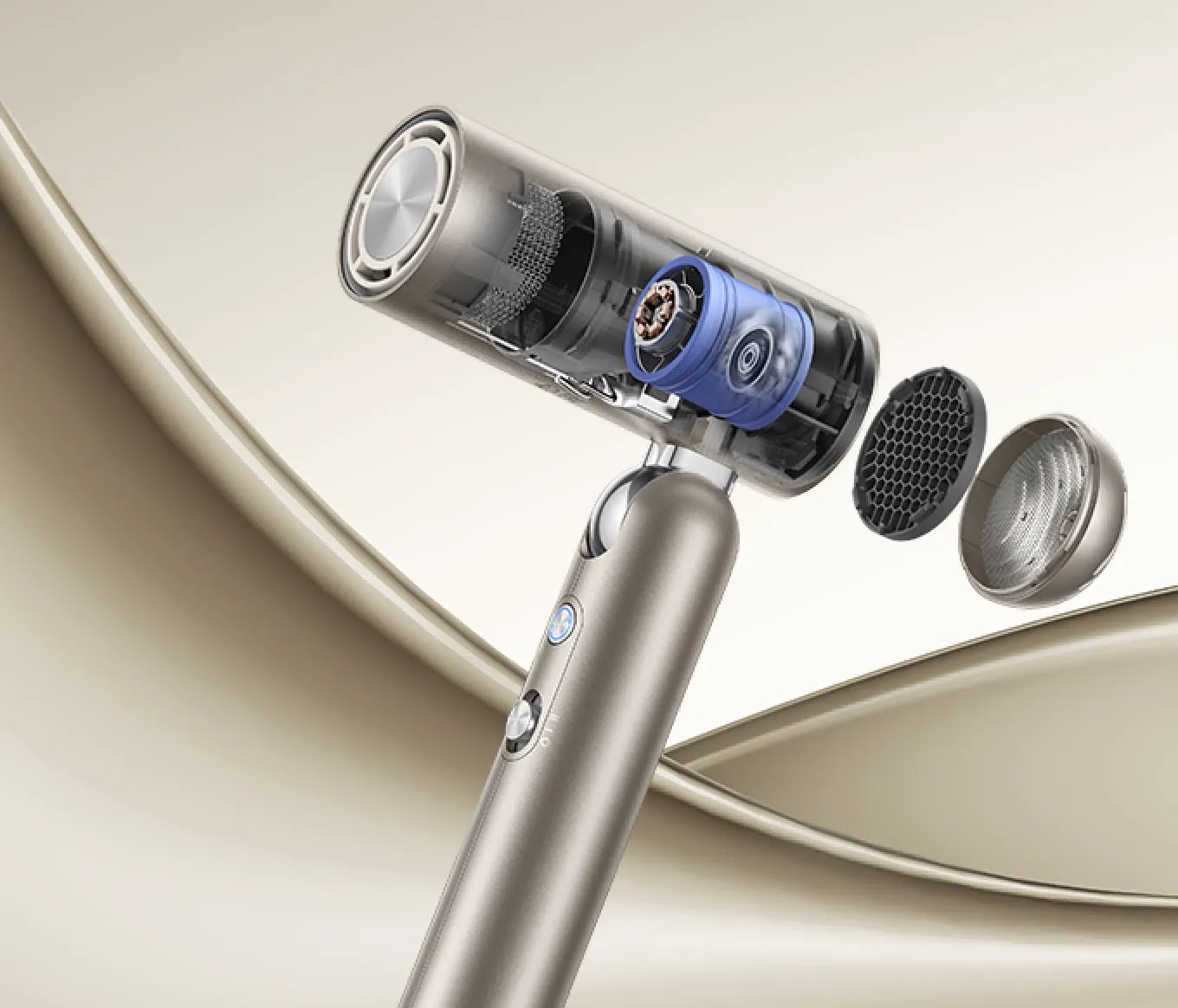 Sèche-cheveux Dreame Pocket Pro, fonctionne à moins de 60 dB avec système de réduction du bruit à 6 couches pour un séchage silencieux