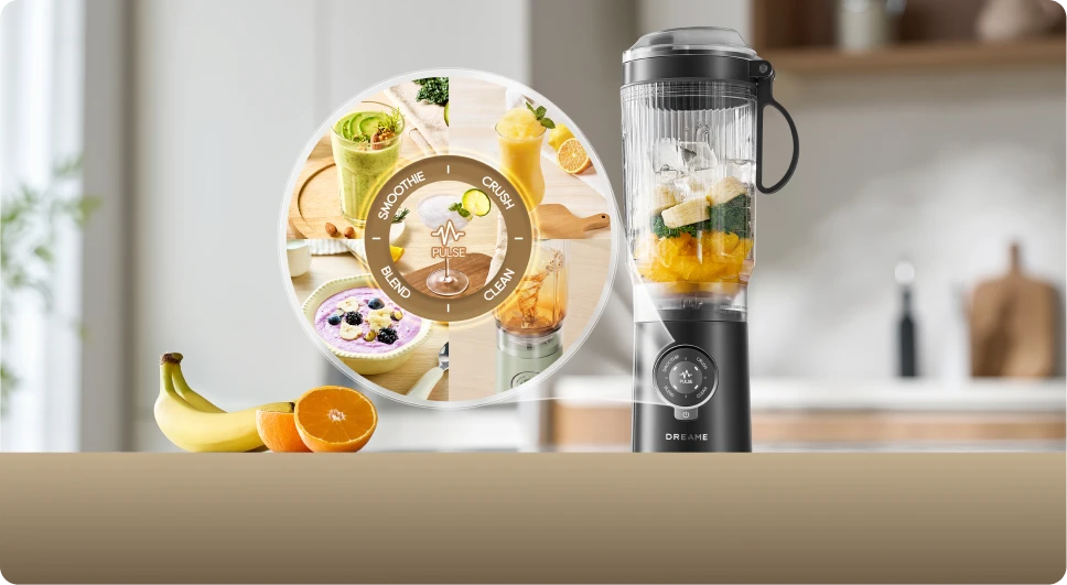 Dreame Portable Blender avec 5 fonctions préréglées pour une préparation culinaire simplifiée