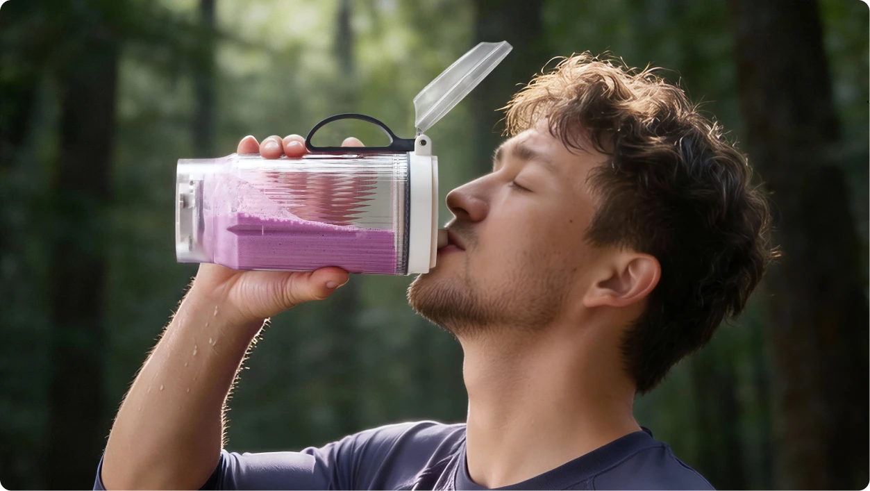 Couvercle hermétique Dreame Portable Blender pour boire directement sans risque de fuite ni besoin de verser