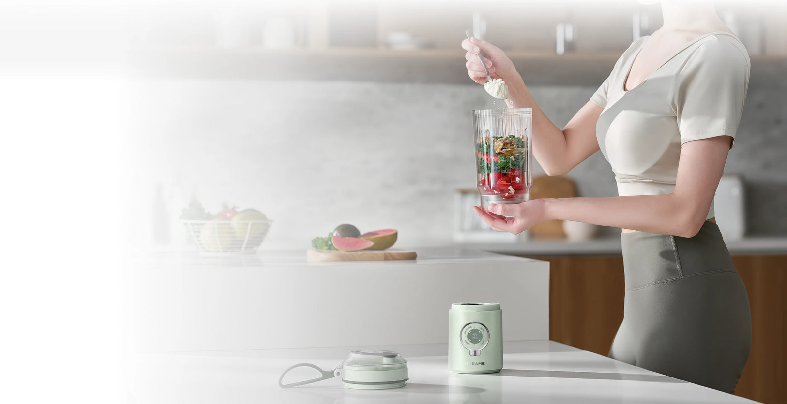 Bol de mixage portable 500ml sans BPA Dreame Portable Blender pour emporter vos boissons saines