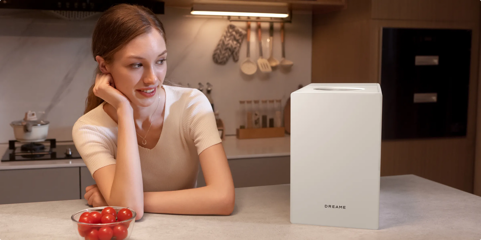 Le Dreame SF25 WiFi peut contenir 2,5 L de déchets alimentaires en une seule fois, ce qui lui permet de gérer facilement les restes d'une famille de 3 à 4 personnes.