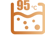 Lavage à chaud à 95 °C*