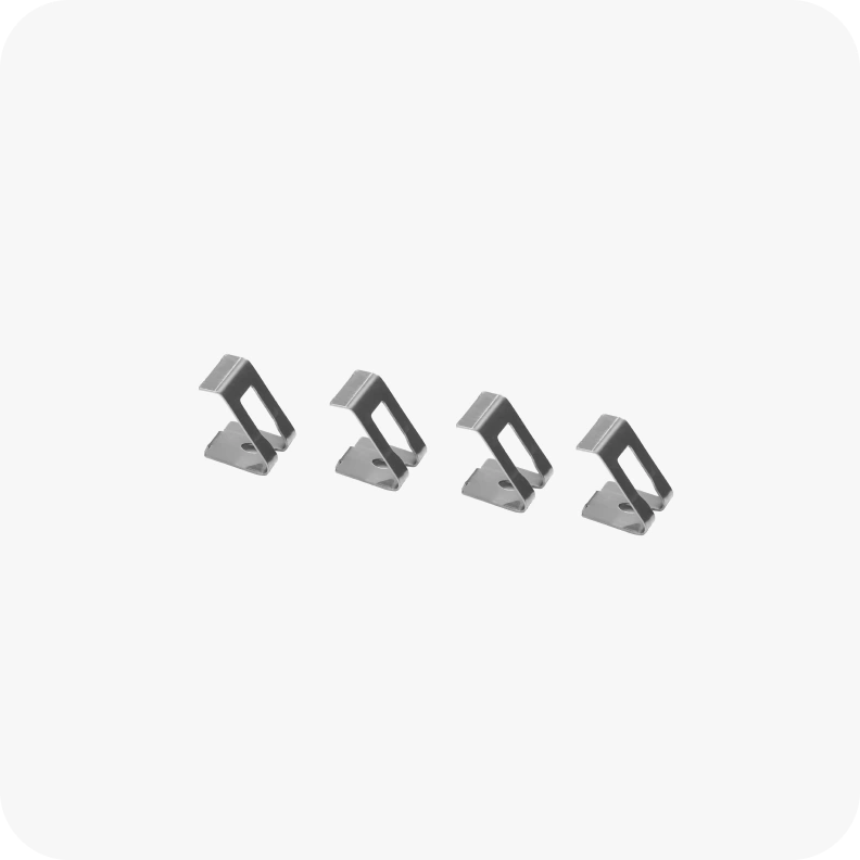 Plaque de fixation en acier