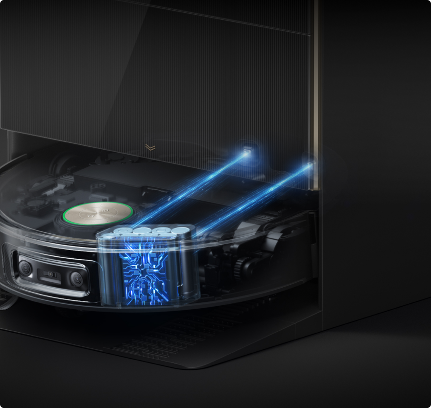 Dreame X60 Pro Ultra Complete avec PowerMaster Core Tech pour performance continue et nettoyage intelligent ininterrompu.