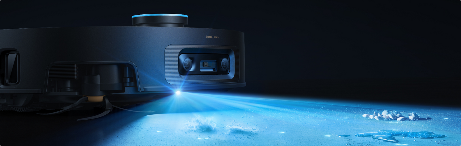 Dreame X60 Pro Ultra Complete avec AI OmniSight System 3.0 révèle saletés cachées pour un nettoyage en profondeur complet.