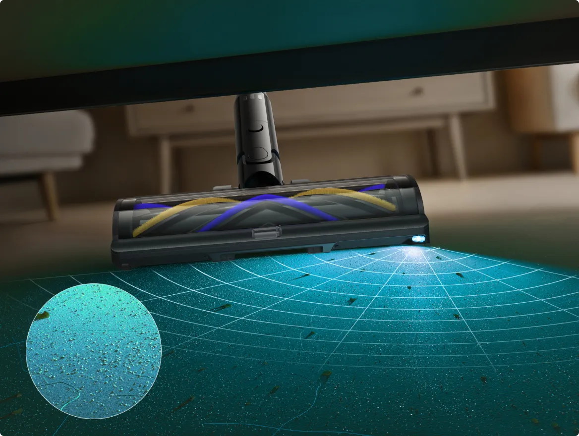 Dreame   Z30 Pro Aqua-A éclairage CelesTect pour une meilleure visibilité de poussière