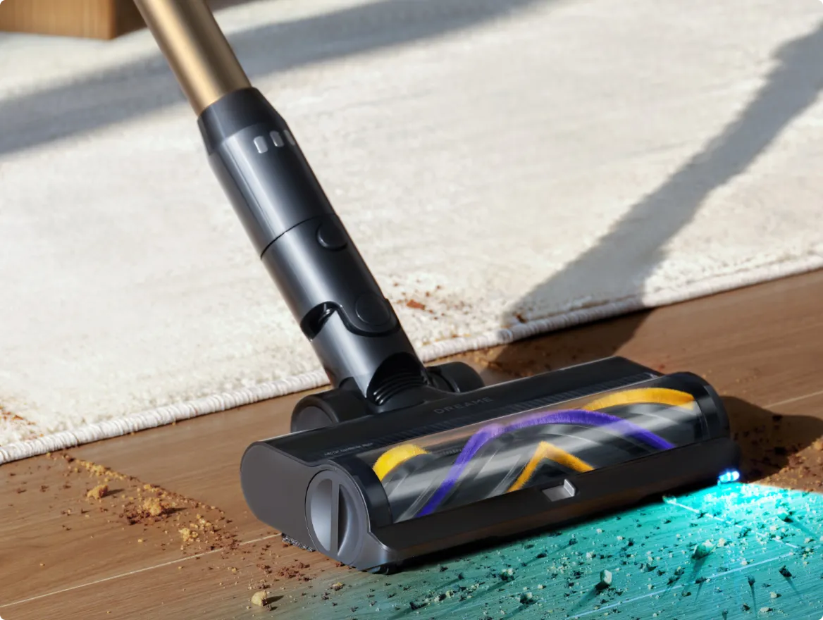 Dreame   Z30 Pro Aqua-A éclairage CelesTect pour une meilleure visibilité de poussière