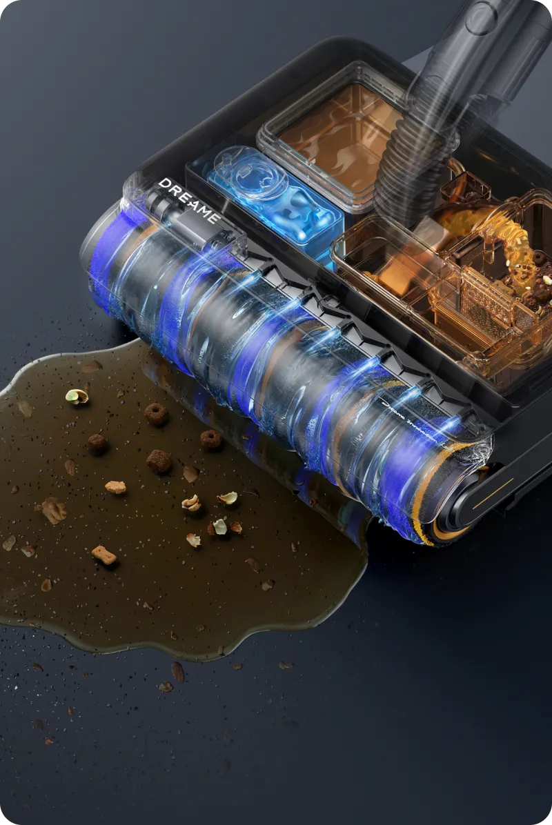 Dreame Z30 Pro Aqua-A Aspirateur balai laveur avec technologie AquaCycle 2.0 pour les débris secs et humides.